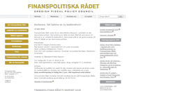 Desktop Screenshot of finanspolitiskaradet.se