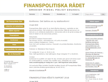 Tablet Screenshot of finanspolitiskaradet.se